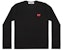 Comme des Garçons Play Red Emblem L/S T-shirt 'Black' (WMNS)