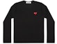Buy Comme des Garçons Play Red Emblem L/S T-shirt 'Black' (WMNS)