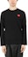 Order Comme des Garçons PLAY Red Emblem L/S T-shirt 'Black'
