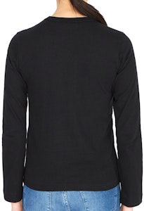 Camiseta Larga Negra Comme des Garçons Play Emblema Rojo (Mujer) AZ-T117-051-1 Lookbook Camiseta Larga Negra Comme des Garçons Play Emblema Rojo (Mujer) AZ-T117-051-1