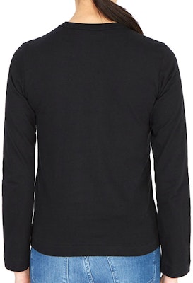 Comme des Garçons Play Red Emblem L/S T-shirt 'Black' (WMNS) Lookbook Comme des Garçons Play Red Emblem L/S T-shirt 'Black' (WMNS)