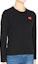 Purchase Comme des Garçons Play Red Emblem L/S T-shirt 'Black' (WMNS)