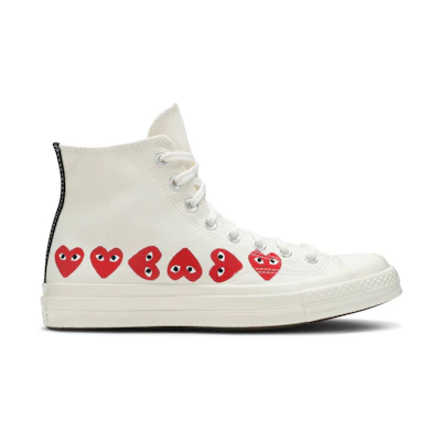 CDG Play Converse Chuck 70 Hi Top 'Multi Heart'