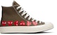 Comme des Garçons Play x Converse Chuck 70 Hi Top 'Multi Heart' Lelaki 162973C