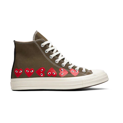 CDG Play Converse Chuck 70 Hi Top 'Multi Heart'