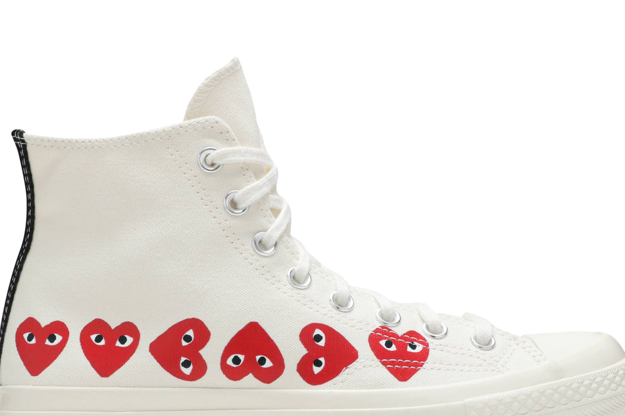 Order コム・デ・ギャルソン・プレイ x コンバース チャック70 ハイトップ『マルチハート』 162972C