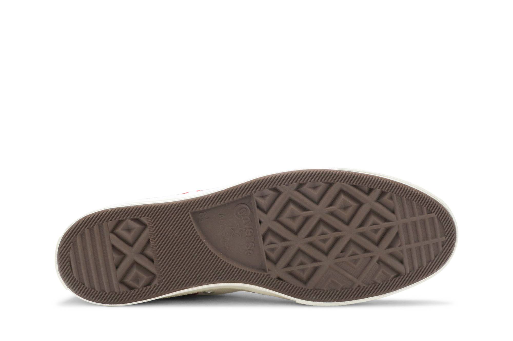 Shop コム・デ・ギャルソン・プレイ x コンバース チャック70 ハイトップ『マルチハート』 162972C