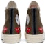 Details for Comme des Garçons Play x Converse Chuck 70 Hi Top 'Multi Heart' Lelaki 162973C