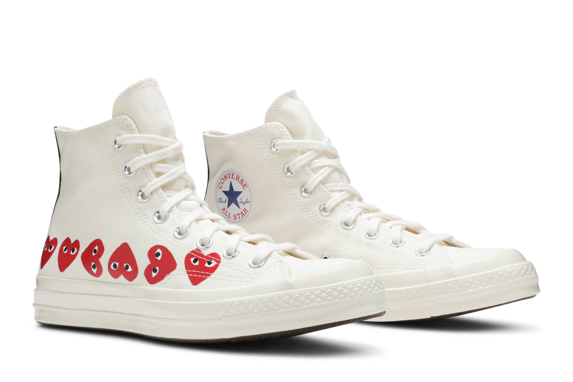 Buy Comme des Garcons Play x Converse Chuck 70 Hi Top Multi Heart 162972C Novelship