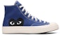 Comme des Garçons PLAY x Converse Chuck 70 Tinggi 'Blue Quartz' 171846C