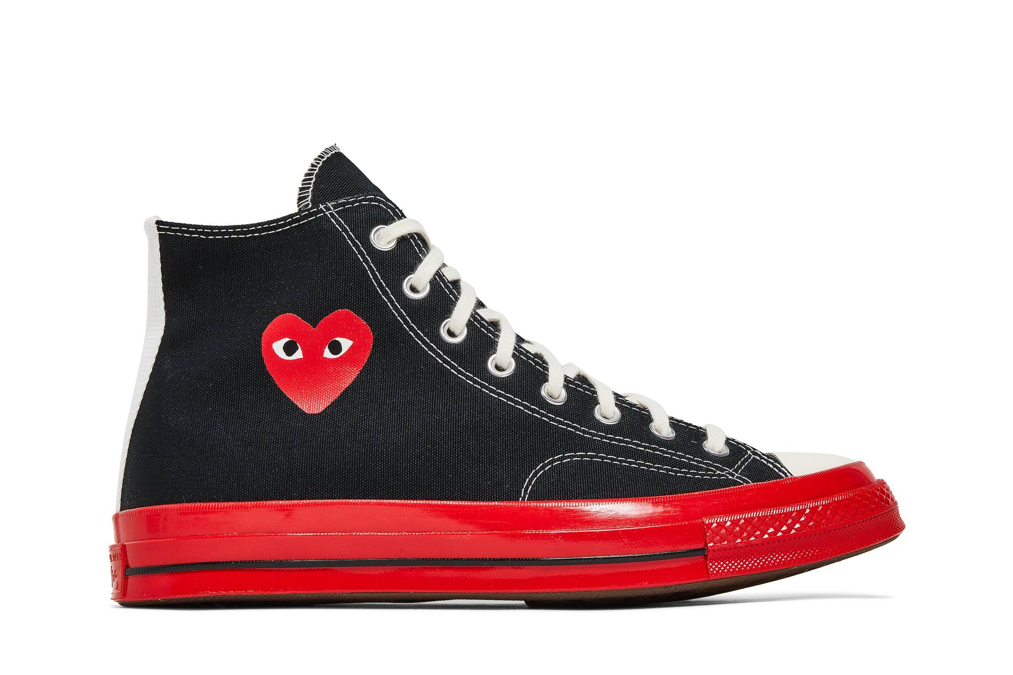 Buy Comme des Garçons PLAY x Converse Chuck 70 High 'Hitam Merah' A01793C