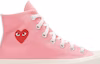 Order Comme des Garçons PLAY x Converse Chuck 70 High 'Merah Jambu Terang' 168301C