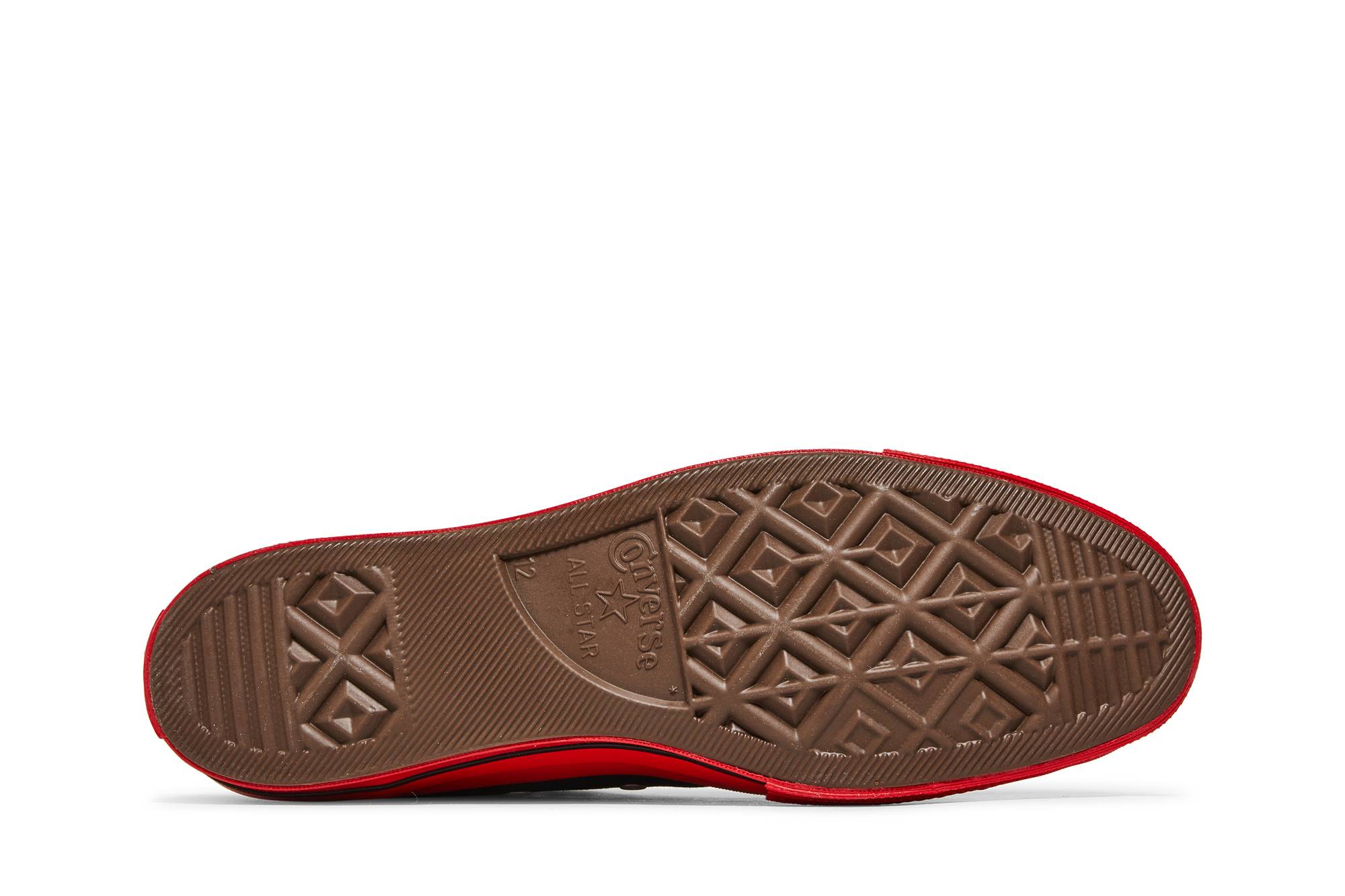 Shop Comme des Garçons PLAY x Converse Chuck 70 High 'Hitam Merah' A01793C