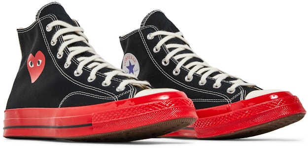 Comme des Garçons PLAY x Converse Chuck 70 High 'Hitam Merah' A01793C Cheap Comme des Garçons PLAY x Converse Chuck 70 High 'Hitam Merah' A01793C