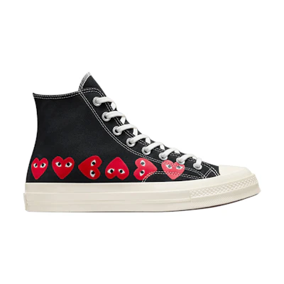 CDG PLAY Converse Chuck 70 High 'Multi Heart - Black'