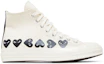Buy Comme des Garçons PLAY x Converse Chuck 70 High ''Multi Heart - Noir Lait'' A08148C
