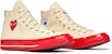 Comme des Garçons PLAY x Converse Chuck 70 Tinggi 'Pristine Merah' A01794C