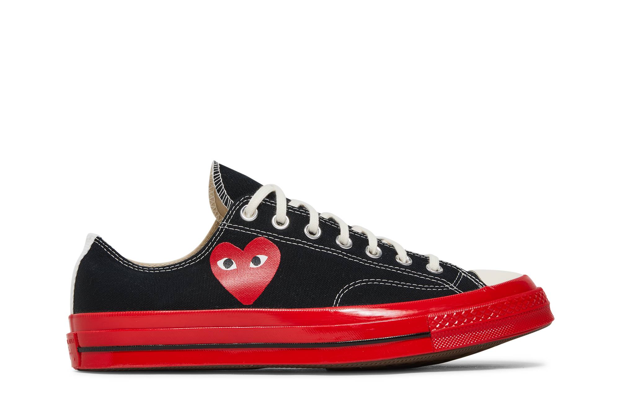 Buy Comme des Garçons PLAY x Converse Chuck 70 低筒 '黑紅' A01795C