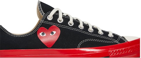 Order Comme des Garçons PLAY x Converse Chuck 70 低筒 '黑紅' A01795C