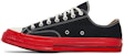 Comme des Garçons PLAY x Converse Chuck 70 Low 'Hitam Merah' A01795C
