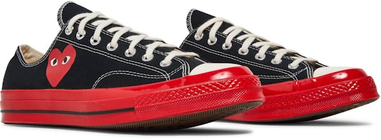 Cheap Comme des Garçons PLAY x Converse Chuck 70 低筒 '黑紅' A01795C