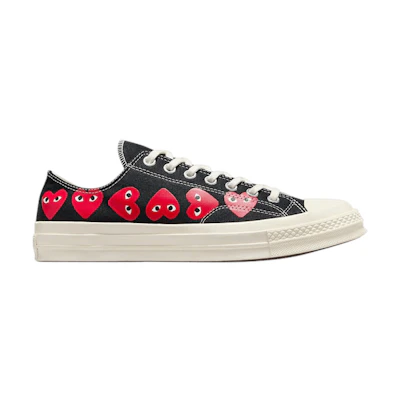 CDG PLAY Converse Chuck 70 Low 'Multi Heart - Black'