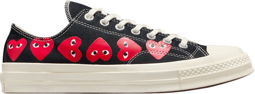 CDG Play x Converse 防滑耐磨 低筒 帆布鞋 男女款 黑白紅 Buy CDG Play x Converse 防滑耐磨 低筒 帆布鞋 男女款 黑白紅