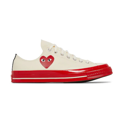 CDG PLAY Converse Chuck 70 Low 'Pristine Red'