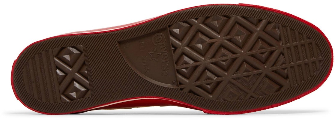 All red 2025 leather converse