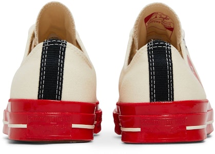 川久保玲 PLAY x Converse Chuck 70 低帮 '纯净红' A01796C Details for 川久保玲 PLAY x Converse Chuck 70 低帮 '纯净红' A01796C