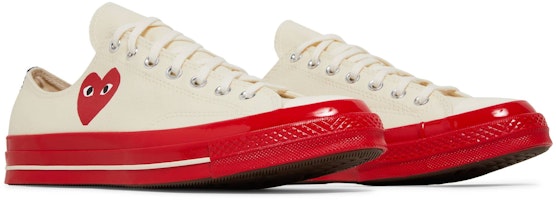 Comme des Garçons PLAY x Converse Chuck 70 Rendah 'Pristine Merah' A01796C Cheap Comme des Garçons PLAY x Converse Chuck 70 Rendah 'Pristine Merah' A01796C
