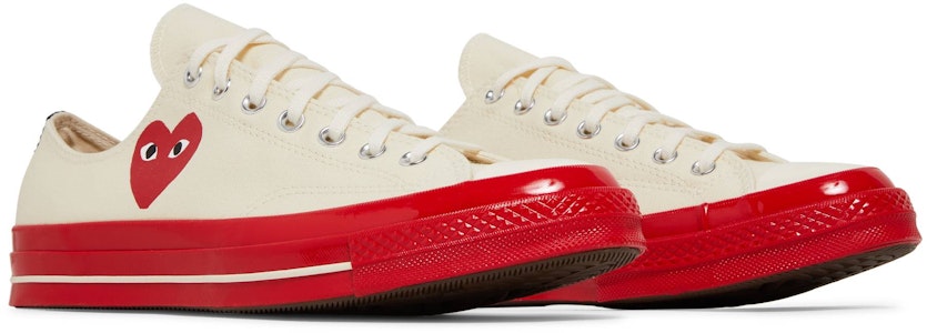 川久保玲 PLAY x Converse Chuck 70 低帮 '纯净红' A01796C Cheap 川久保玲 PLAY x Converse Chuck 70 低帮 '纯净红' A01796C