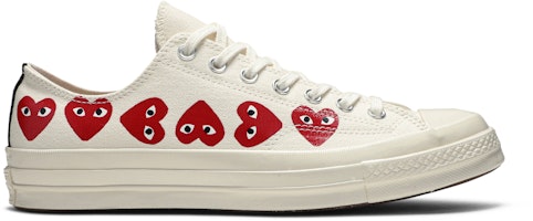 Comme des Garçons Play x Converse Chuck 70 Low Top 'Multi Heart' 162975C Comme des Garçons Play x Converse Chuck 70 Low Top 'Multi Heart' 162975C