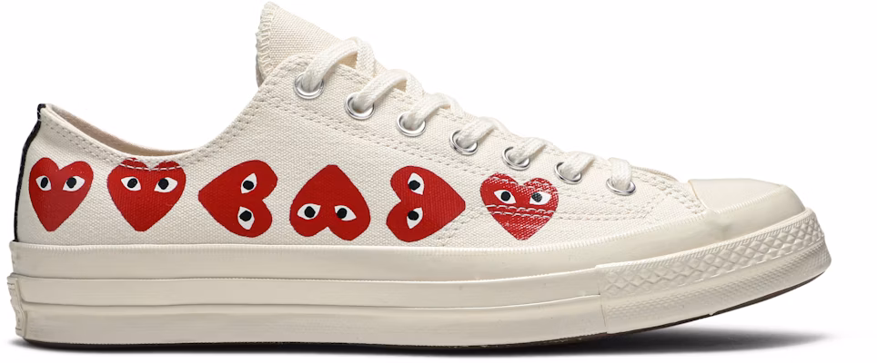 Cdg x converse low white deals