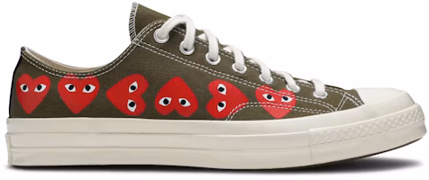 Comme des Garçons PLAY x Converse Chuck 70 Low Top 'Multi Heart' 162976C Comme des Garçons PLAY x Converse Chuck 70 Low Top 'Multi Heart' 162976C