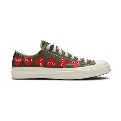 CDG PLAY Converse Chuck 70 Low Top 'Multi Heart'