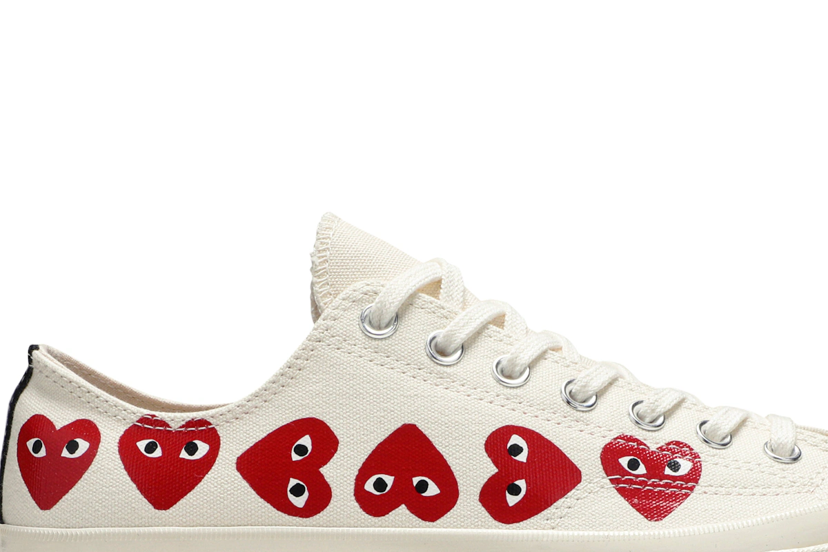 Comme des Garçons Play x Converse Chuck 70 Low Top 'Multi Heart'
