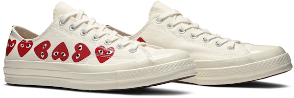 川久保玲Play x Converse Chuck 70低筒'Multi Heart'聯名款 162975C Cheap 川久保玲Play x Converse Chuck 70低筒'Multi Heart'聯名款 162975C