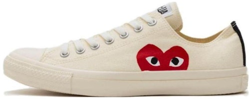 Comme des Garçons PLAY x Converse Chuck Taylor All Star Low 'White' 1CK711 Comme des Garçons PLAY x Converse Chuck Taylor All Star Low 'White' 1CK711
