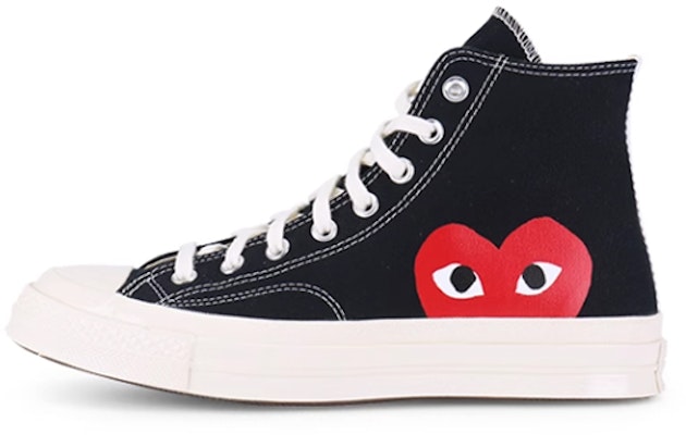 川久保玲 PLAY x Converse Chuck Taylor All Star 高帮“黑色” 1CK710 Buy 川久保玲 PLAY x Converse Chuck Taylor All Star 高帮“黑色” 1CK710