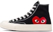 Buy Comme des Garçons PLAY x Converse Chuck Taylor All-Star '70 High All-Over Print 'Black' 168982C