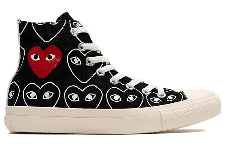 Comme des Garçons PLAY x Converse Chuck Taylor All-Star '70 High All-Over Print 'Black' 168982C