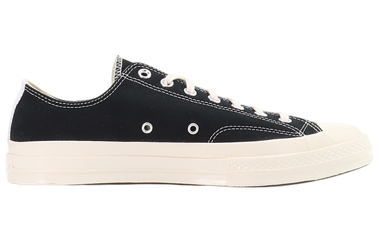 Order Comme des Garçons PLAY x Converse Chuck Taylor All-Star '70 Low Estampado 'Negro' 150206C-AOPB