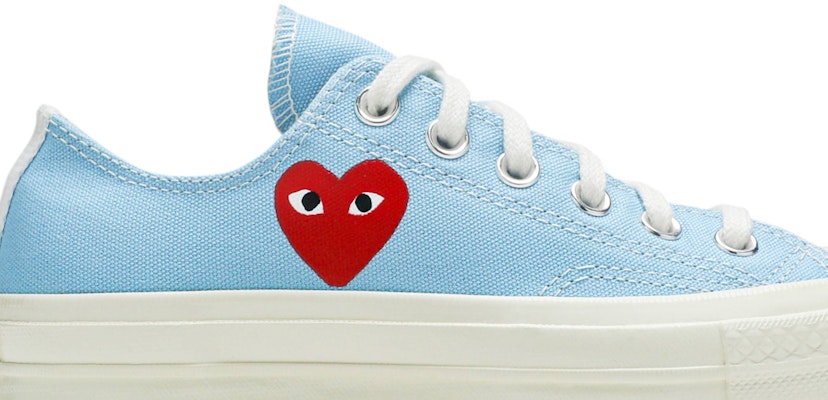 Comme des Garçons PLAY x Converse Chuck Taylor All-Star '70 Low 'Bright Blue' 168303C Order Comme des Garçons PLAY x Converse Chuck Taylor All-Star '70 Low 'Bright Blue' 168303C