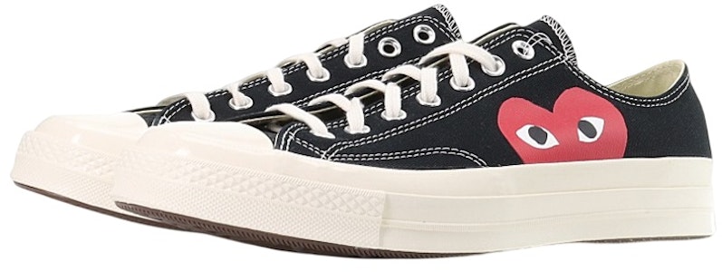 Comme des Garçons PLAY x Converse Chuck Taylor All-Star '70 Low 'Hitam' Cetak Penuh 150206C-AOPB Lookbook Comme des Garçons PLAY x Converse Chuck Taylor All-Star '70 Low 'Hitam' Cetak Penuh 150206C-AOPB