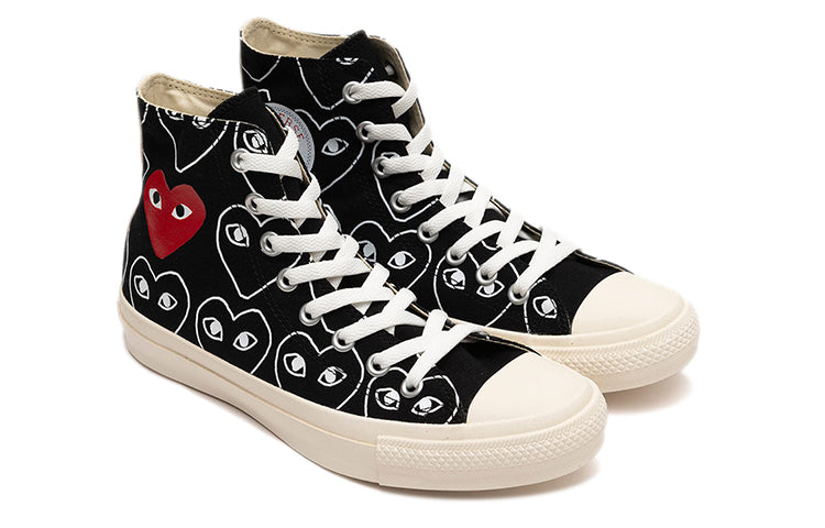 Lookbook コムデギャルソンPLAY x コンバース チャックテイラー 70 ハイオールオーバー 'ブラック' 168982C