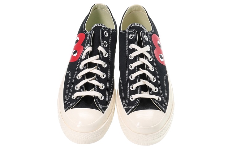 Shop Comme des Garçons PLAY x Converse Chuck Taylor All-Star '70 Low Estampado 'Negro' 150206C-AOPB