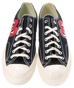 Comme des Garçons PLAY x Converse Chuck Taylor All-Star '70 Low 'Hitam' Cetak Penuh 150206C-AOPB Shop Comme des Garçons PLAY x Converse Chuck Taylor All-Star '70 Low 'Hitam' Cetak Penuh 150206C-AOPB