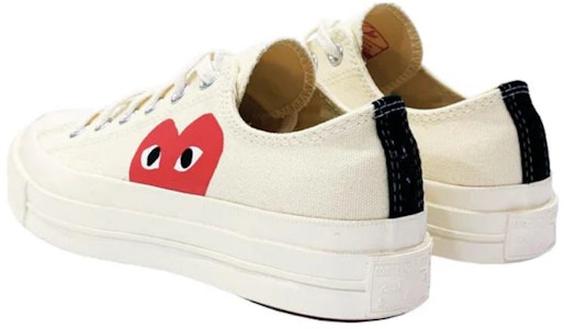 Comme des Garçons PLAY x Converse Chuck Taylor All Star Low 'Putih' 1CK711 Shop Comme des Garçons PLAY x Converse Chuck Taylor All Star Low 'Putih' 1CK711