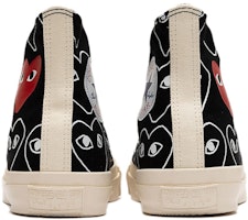 꼼데가르송 PLAY x 컨버스 척테일러 올스타 '70 하이 올오버 프린트 '블랙' 168982C Shop 꼼데가르송 PLAY x 컨버스 척테일러 올스타 '70 하이 올오버 프린트 '블랙' 168982C